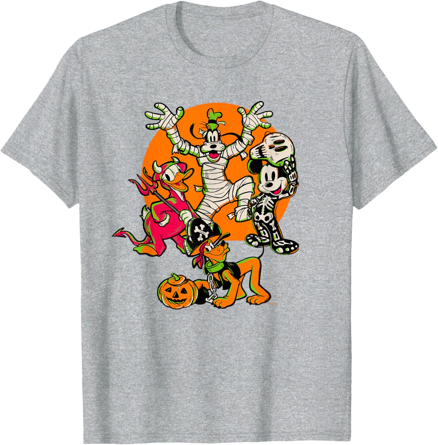 Disney 100 Mickey, Donald, Goofy & Pluto Halloween Costume T-Shirt - 9
