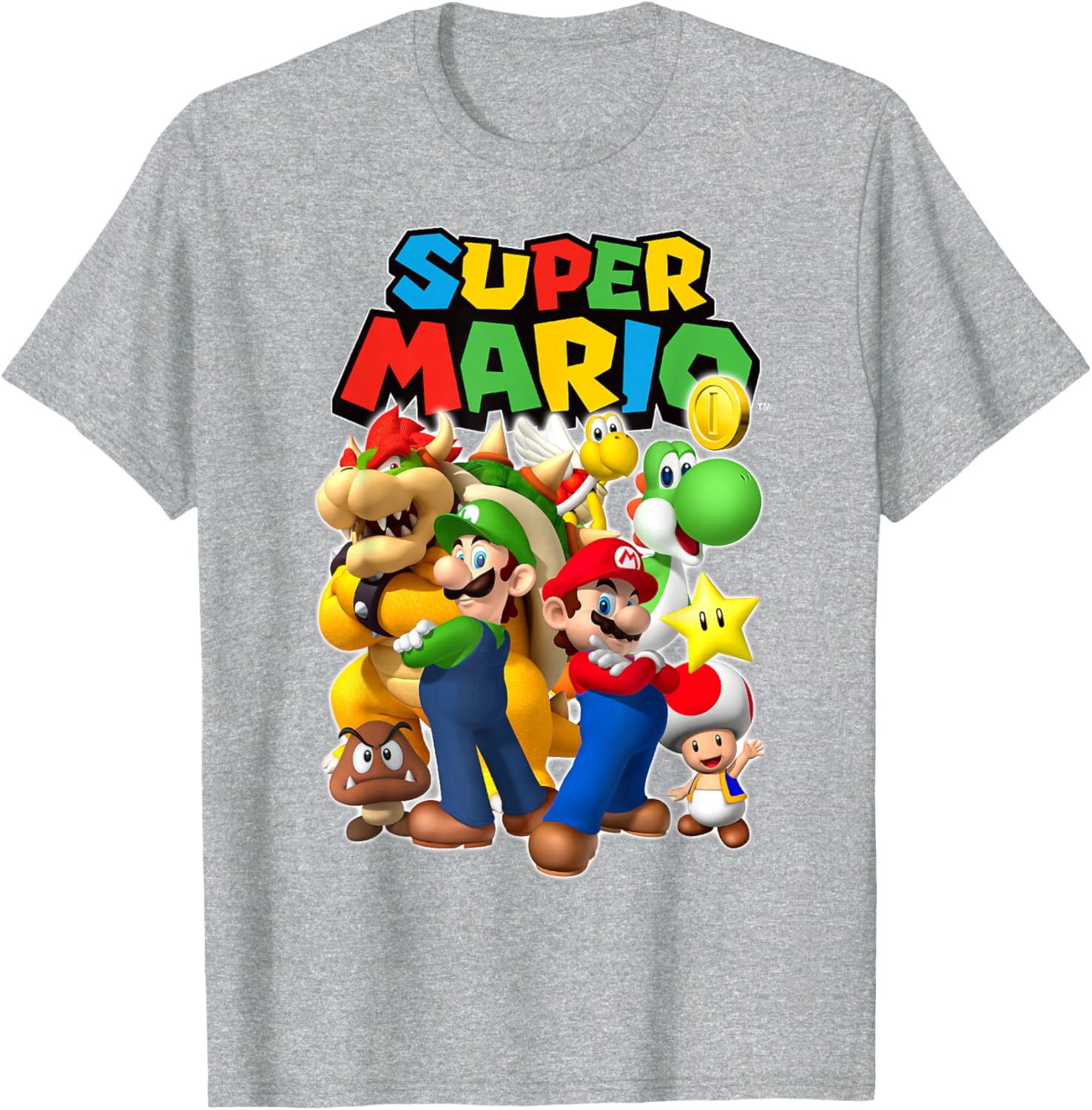 Super Mario Originals Group Shot T-Shirt for Gamers and Fans - 1