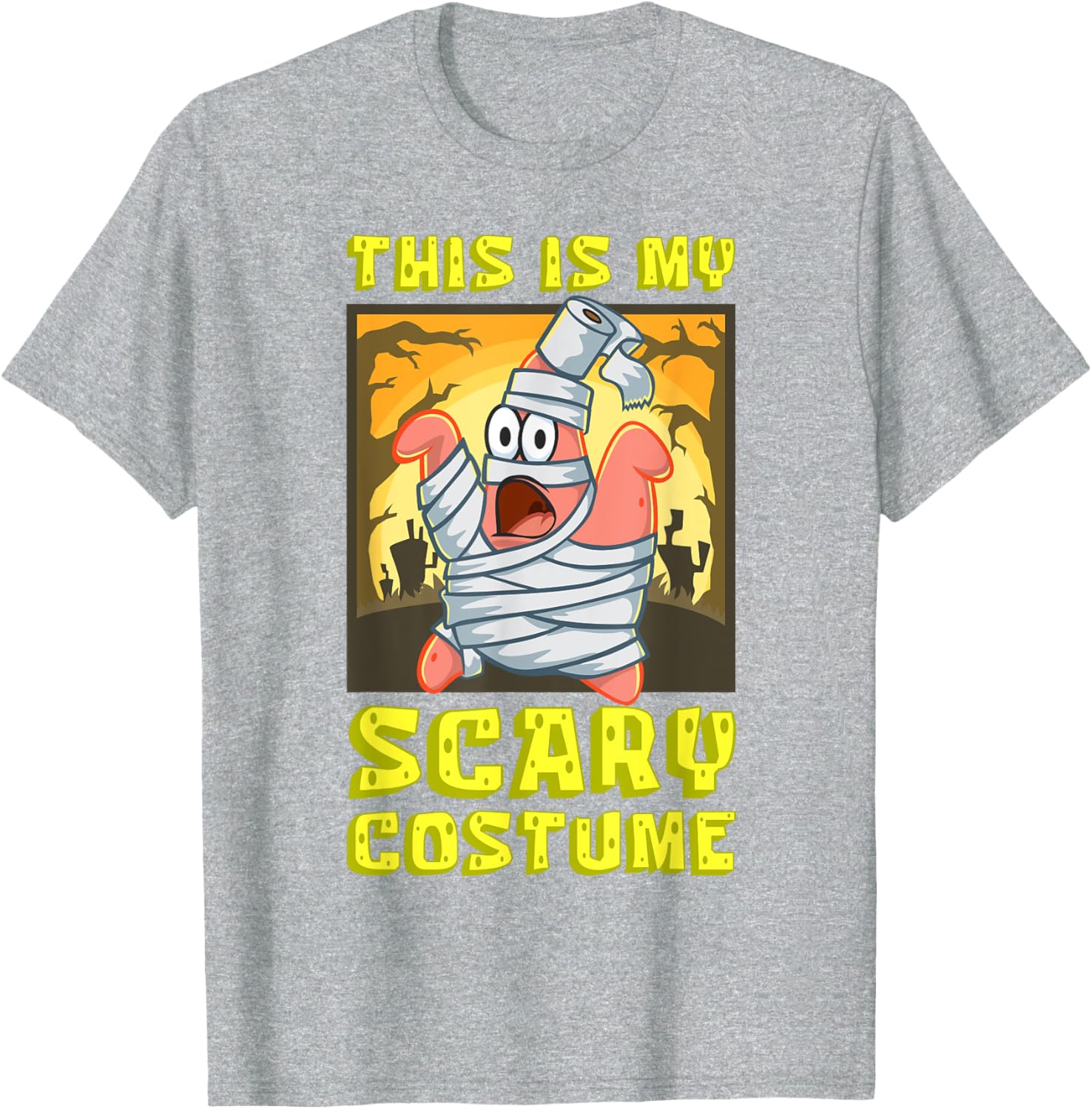 Mademark SpongeBob Halloween Patrick Mummy T-Shirt Fun Costume Apparel - 12