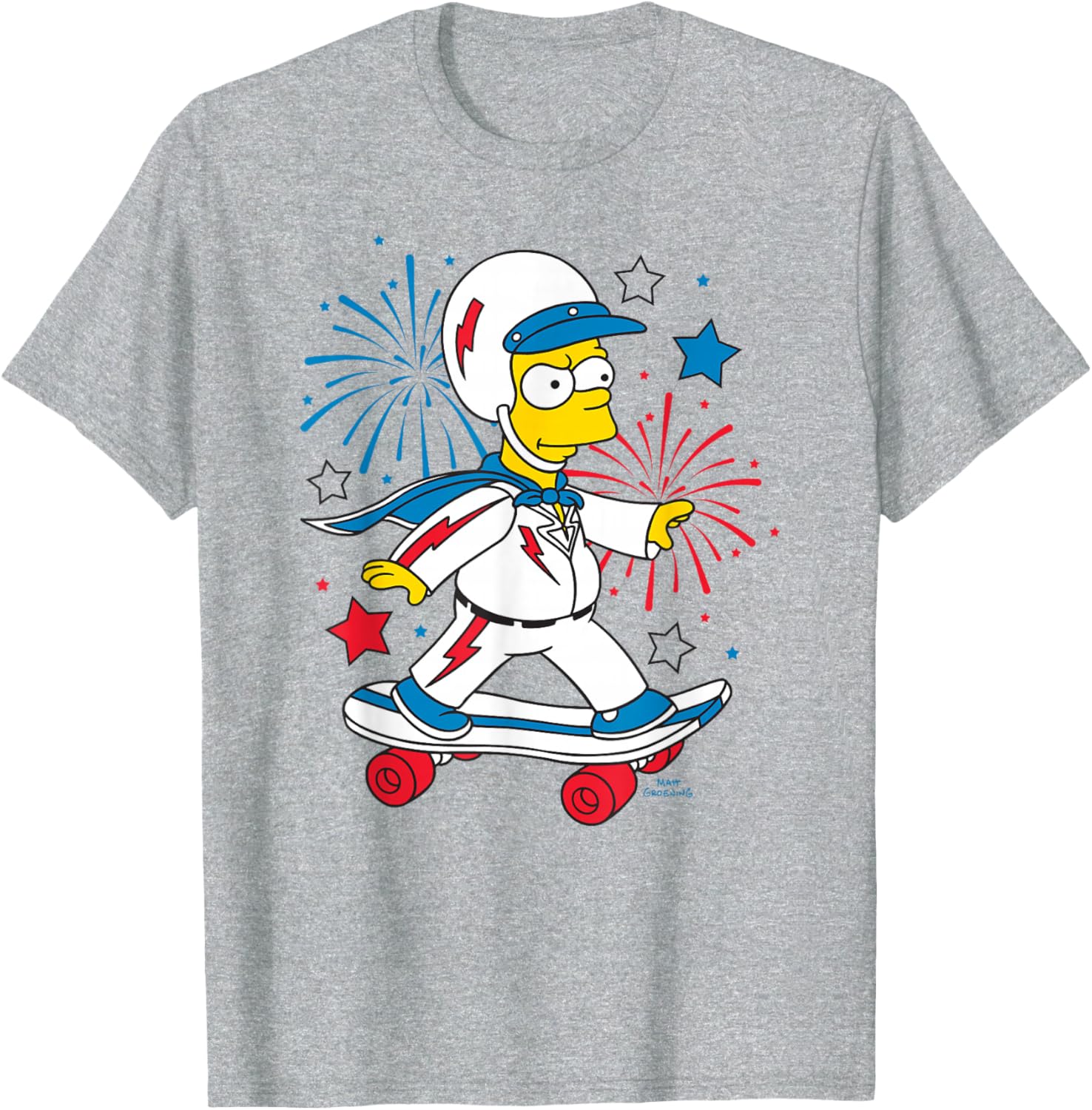 The Simpsons Bart American Stunt Performer 4th Of July T-Shirt - 1