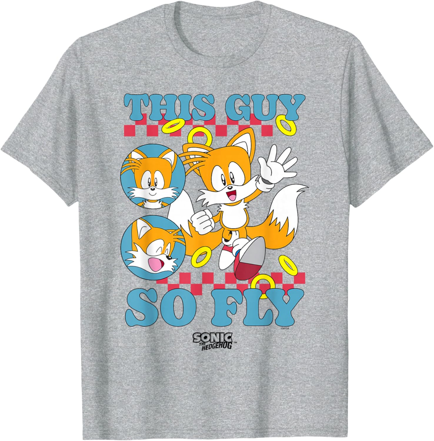 Sonic The Hedgehog Vintage Tails Logo T-Shirt for Fans and Collectors - 10