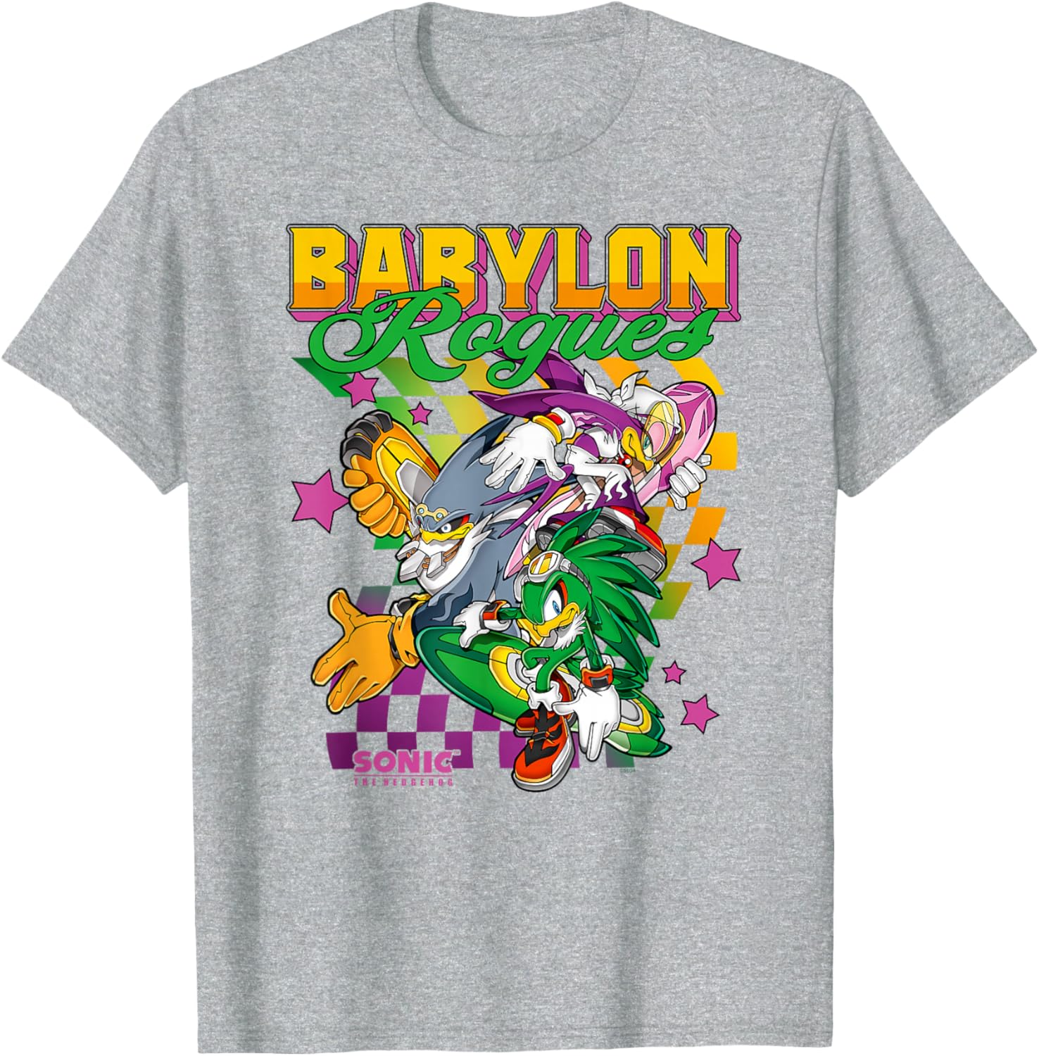 Sonic The Hedgehog Babylon Rogues Crew Retro Chest Poster T-Shirt - 1