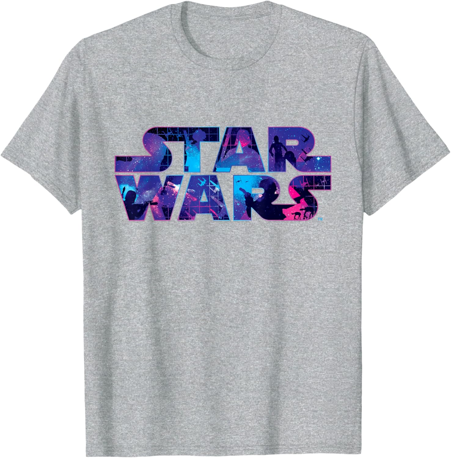 Retro 90s Star Wars Logo Galaxy T-Shirt for Fans of Classic Sci-Fi - 5