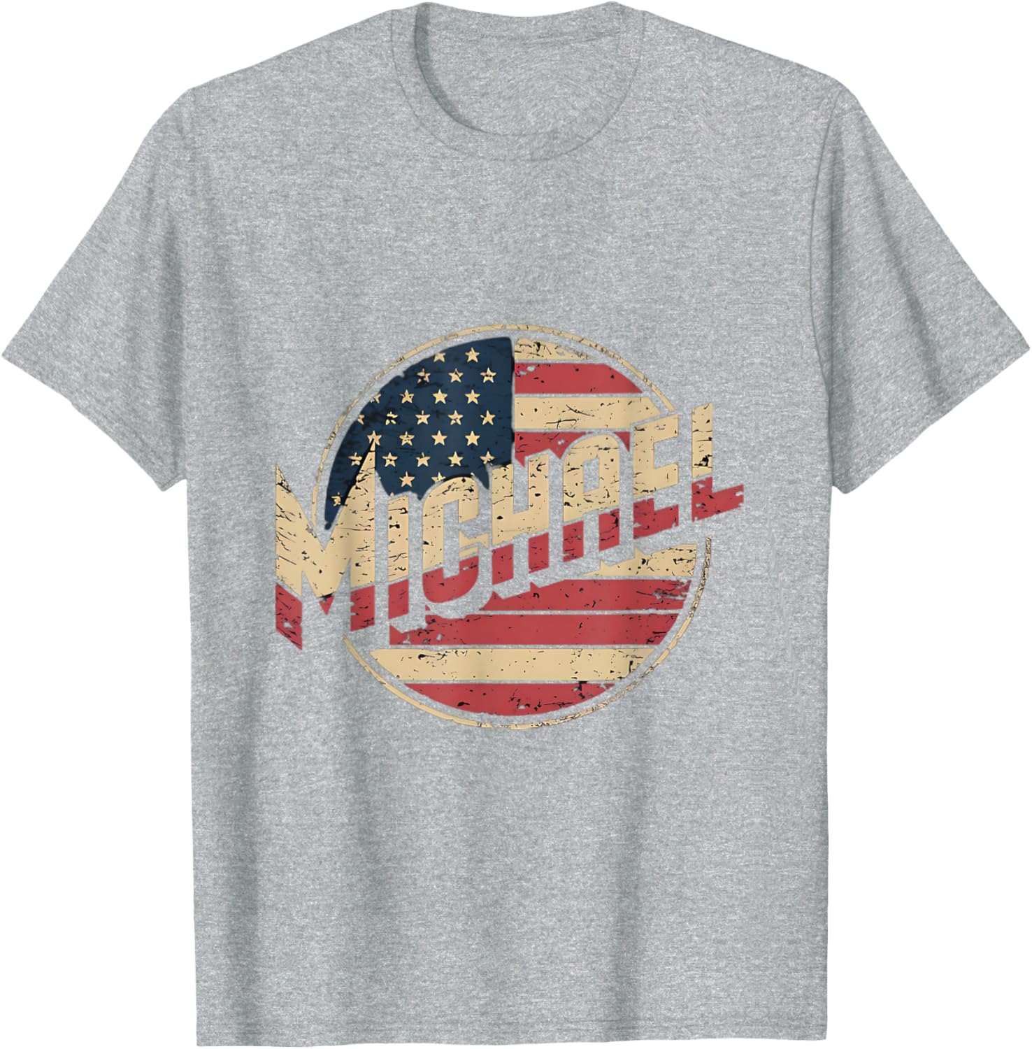Personalized MICHAEL USA Flag Patriotic T-Shirt for Proud Americans - 5
