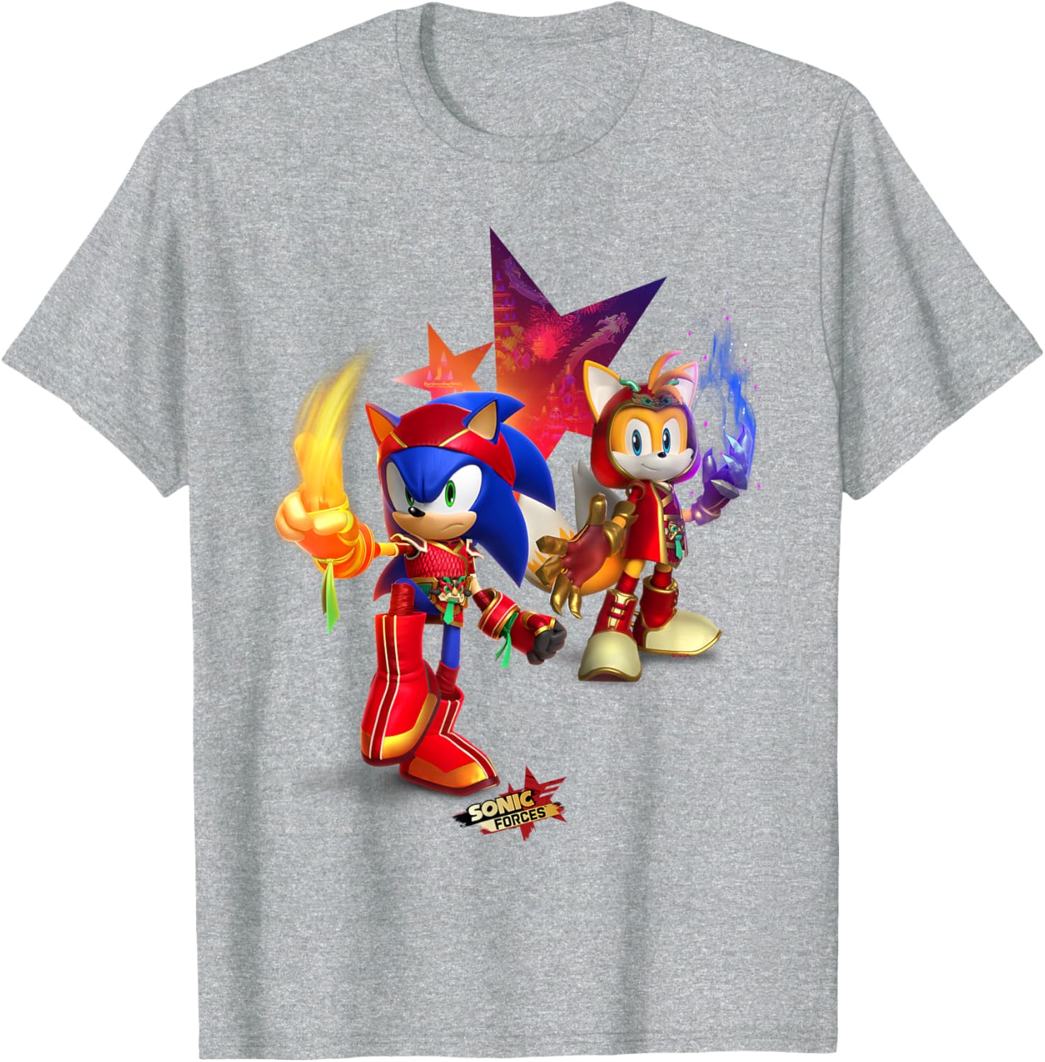 Sonic Forces Dragonfire Sonic and Dragonclaw Tails T-Shirt for Fans - 9