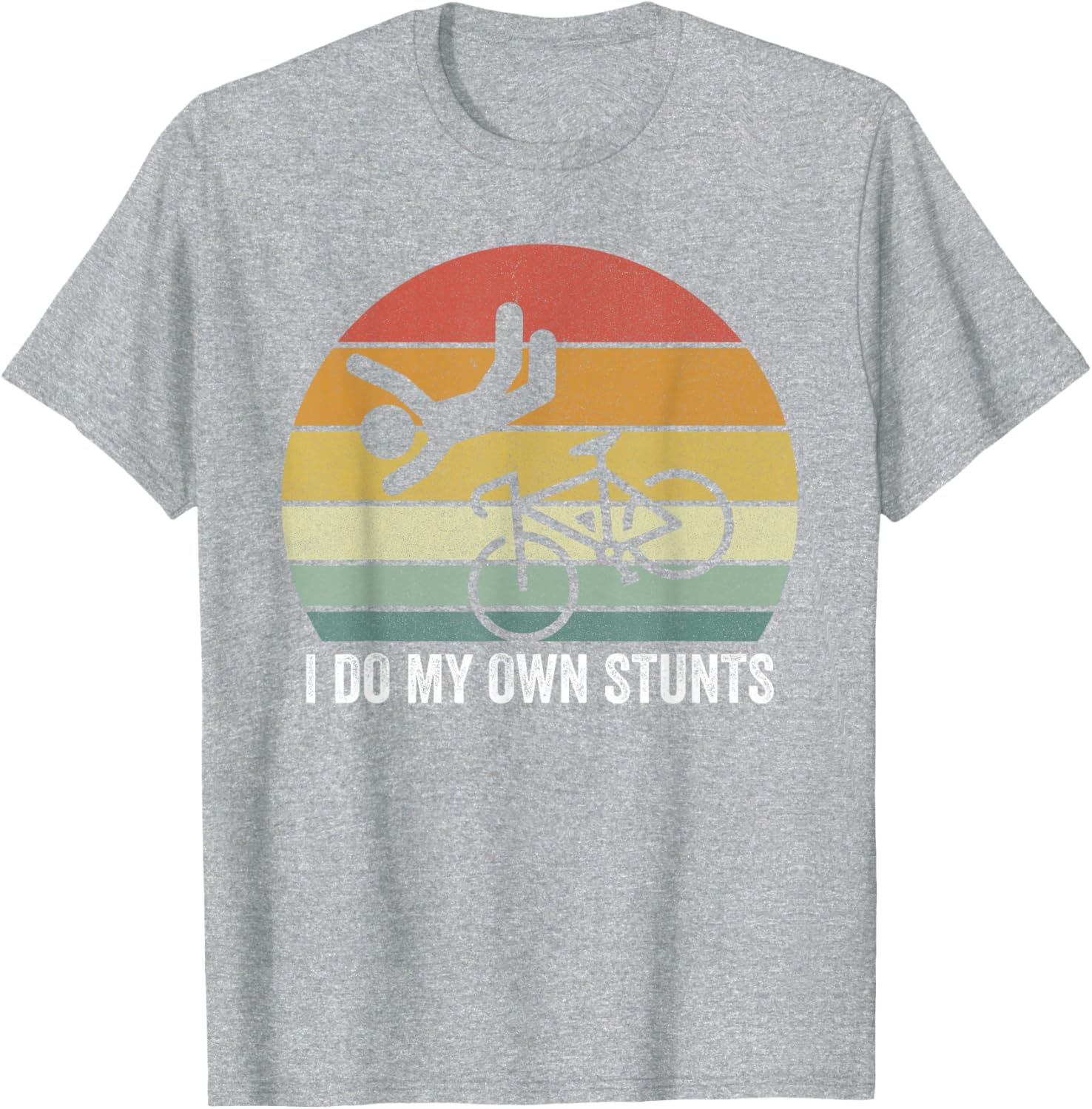 Vintage Retro I Do My Own Stunts Shirt for Bike Lovers - Fun T-Shirt - 6