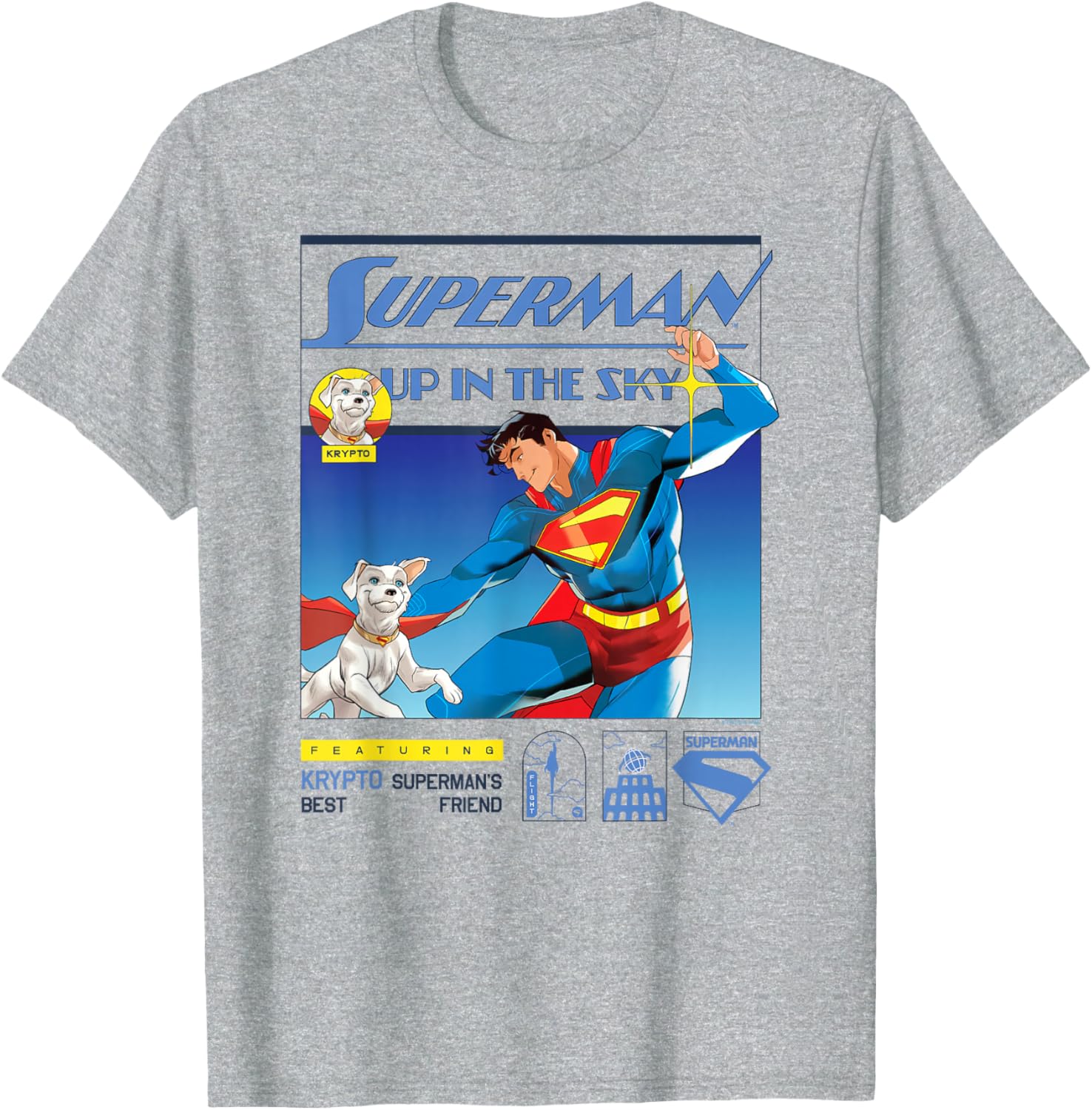 Superman 2025 Up In The Sky Krypto Poster T-Shirt for Fans - 5