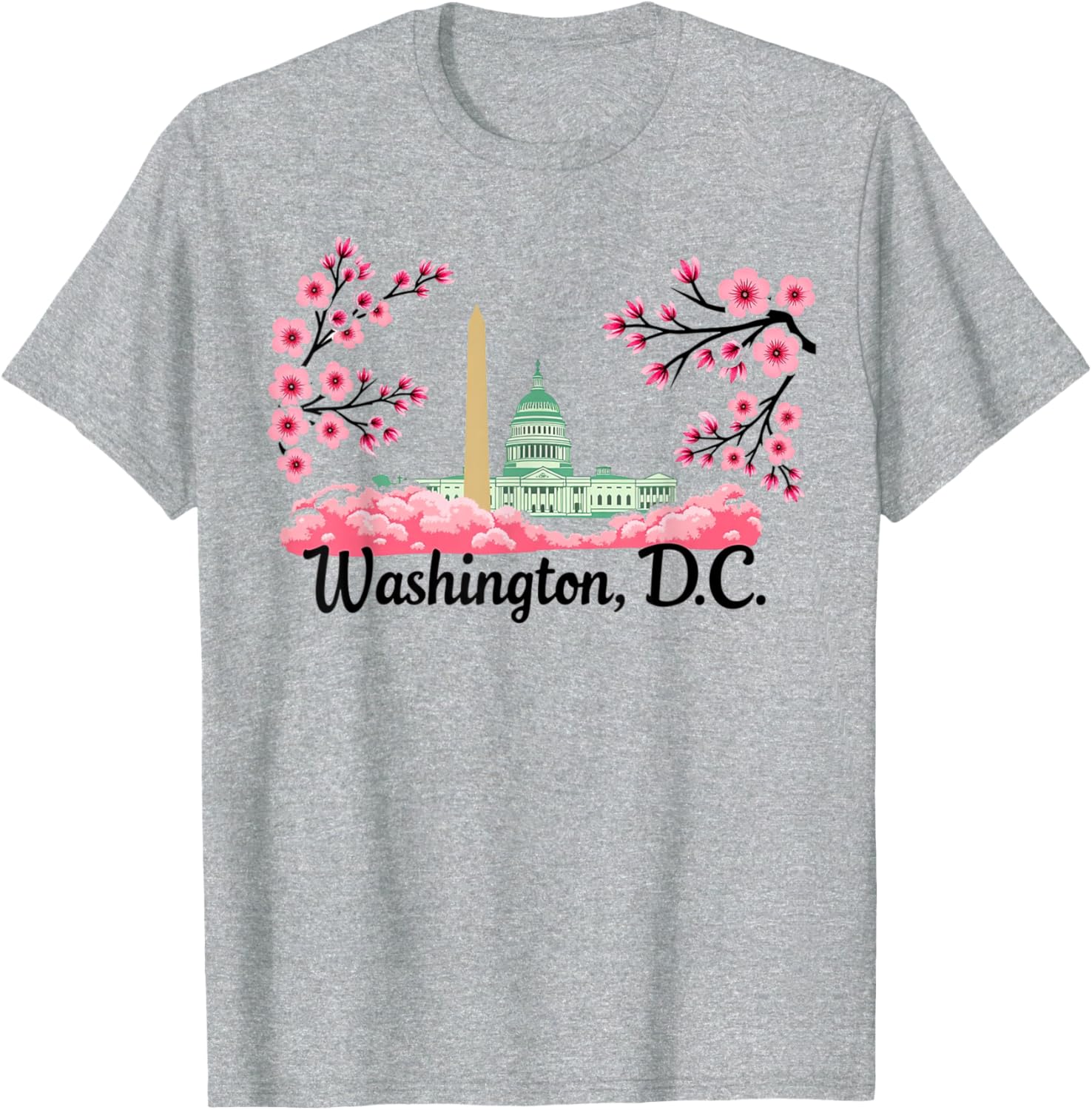 Washington DC Cherry Blossoms T-Shirt Perfect Souvenir Gift for All - 5