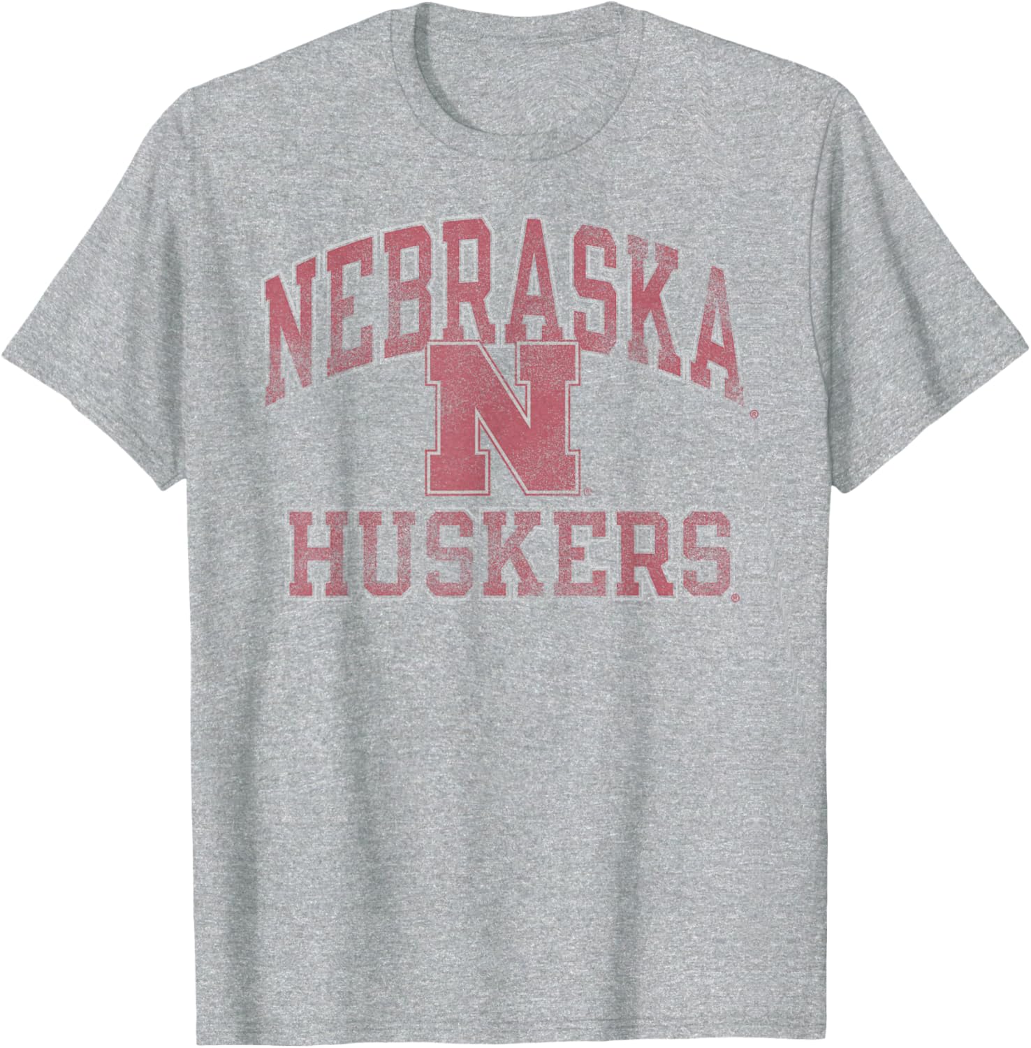 Vintage Nebraska Cornhuskers Gray T-Shirt Officially Licensed Sports Gear - 1