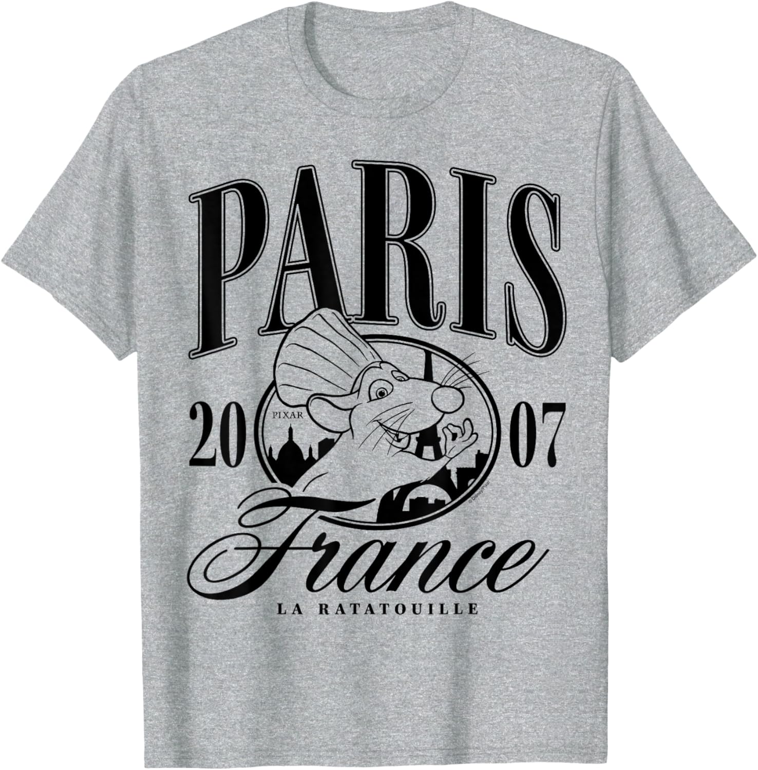 Ratatouille Paris Collegiate T-Shirt for Stylish Movie Fans - 1