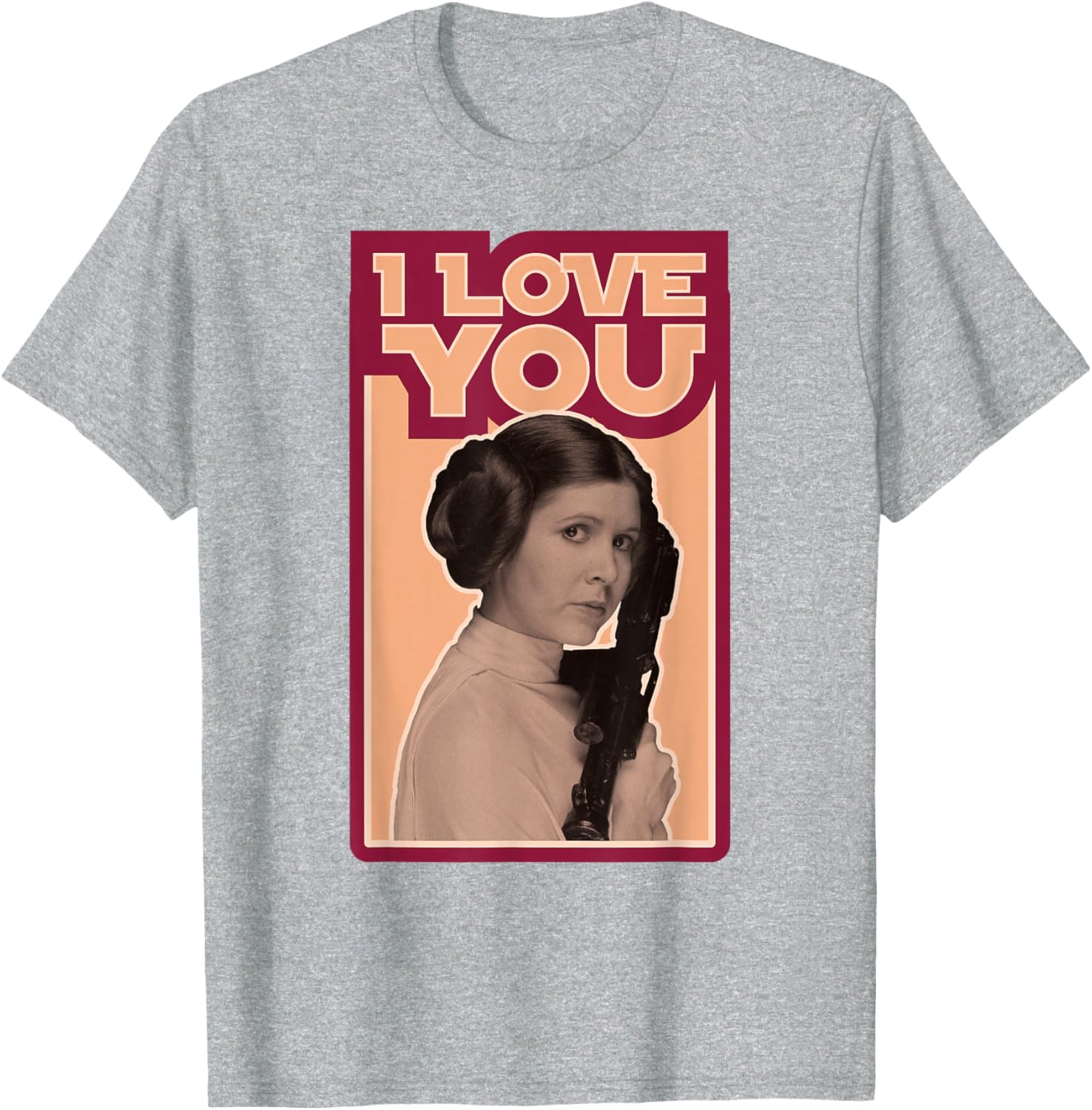 Star Wars Valentine's Day Princess Leia I Love You Vintage T-Shirt - 10