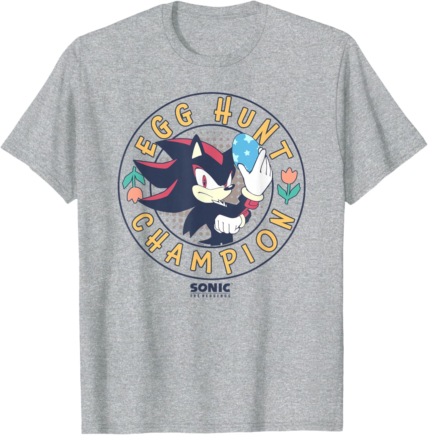 Sonic the Hedgehog Easter Shadow Egg Hunt Champion T-Shirt for Fans - 2