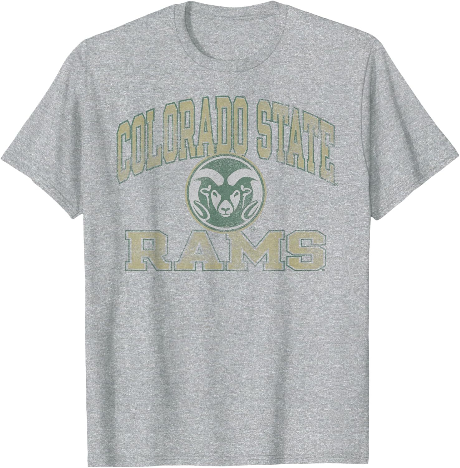 Vintage Colorado State Rams Gray T-Shirt Officially Licensed Sports Wear - 1