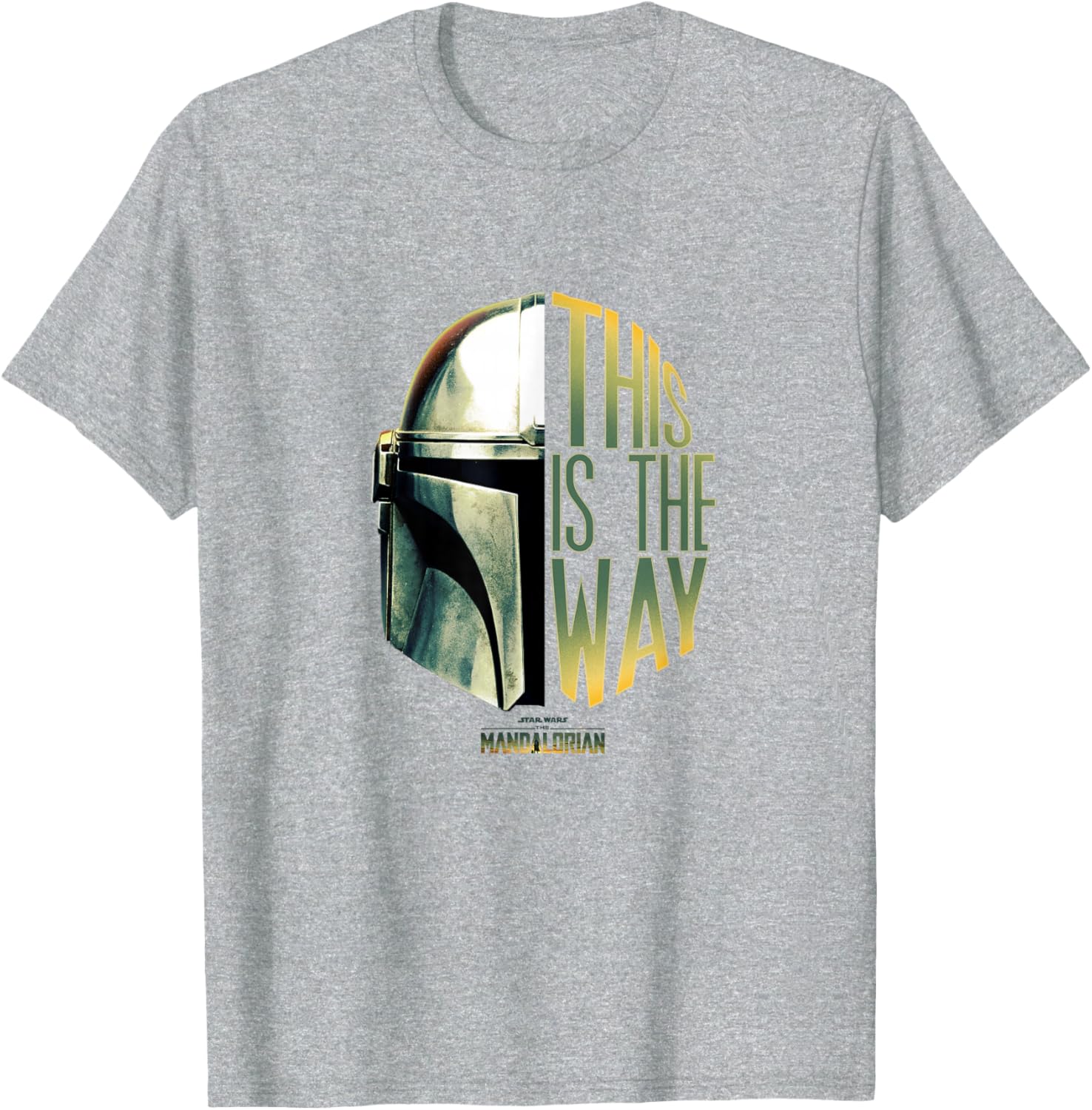 Star Wars The Mandalorian This Is The Way Helmet Logo T-Shirt for Fans - 2