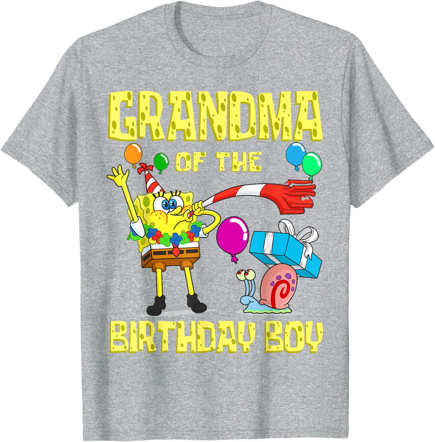 SpongeBob Grandma of the Birthday Boy T-Shirt Fun Party Apparel - 8