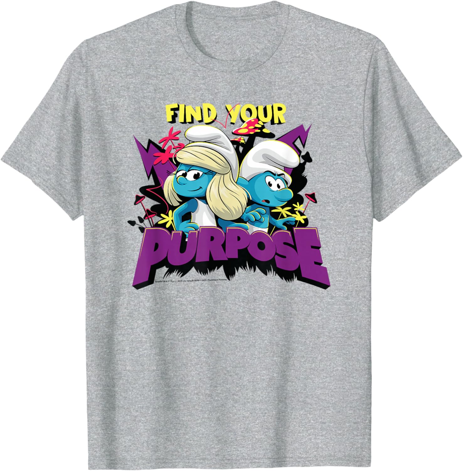 Smurfs Movie Find Your Purpose Nature Duo T-Shirt for Adventurers - 1