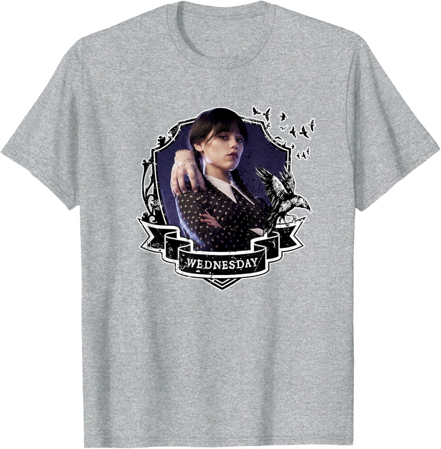 Wednesday Nevermore Graphic T-Shirt for Fans of Iconic Wednesday Style - 3