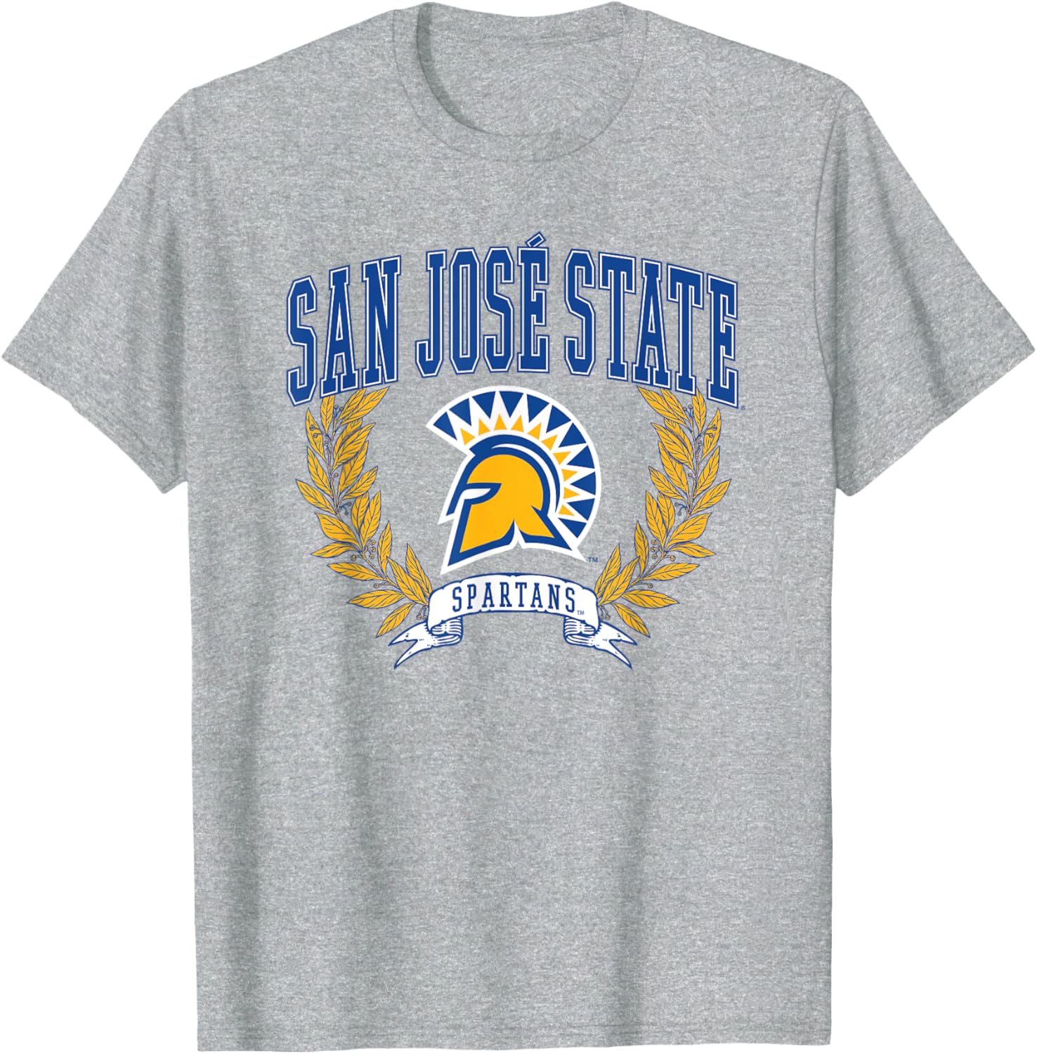 San Jose State University Spartans Laurels T-Shirt for Sports Fans - 1