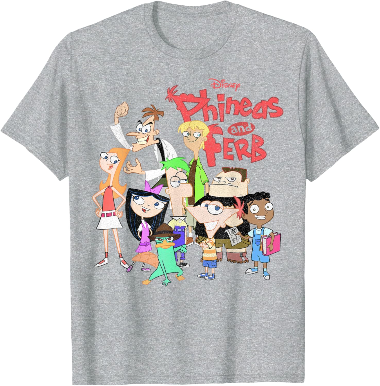 Phineas And Ferb Group Logo T-Shirt for Fun Disney Fans - 5