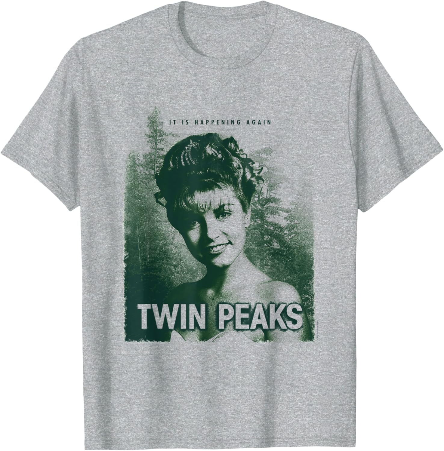 Twin Peaks Laura Palmer It's Happening Again Tee - Classic Fan Apparel - 1