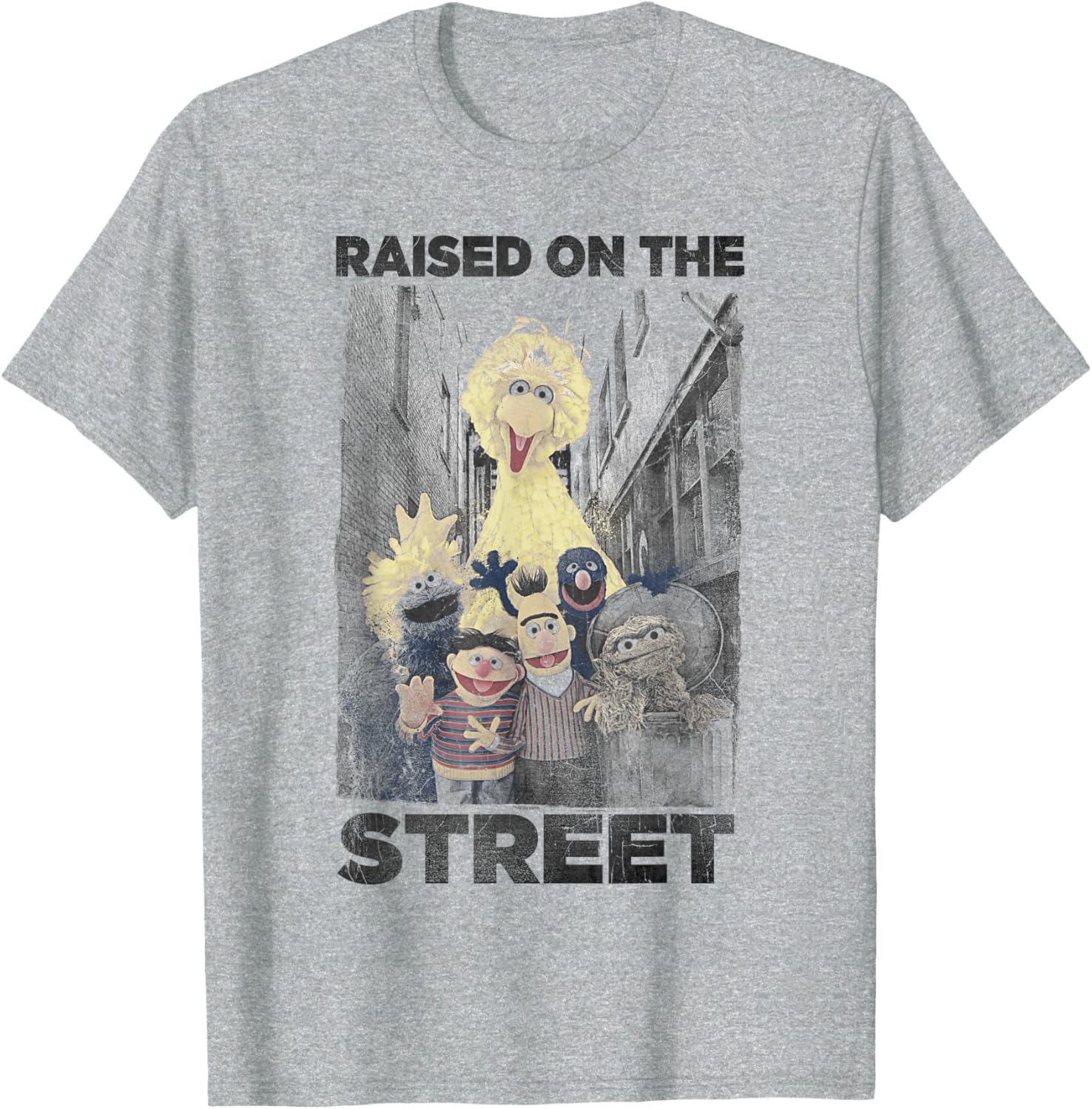 Sesame Street Raised On The Streets T-Shirt for Kids and Adults - 2