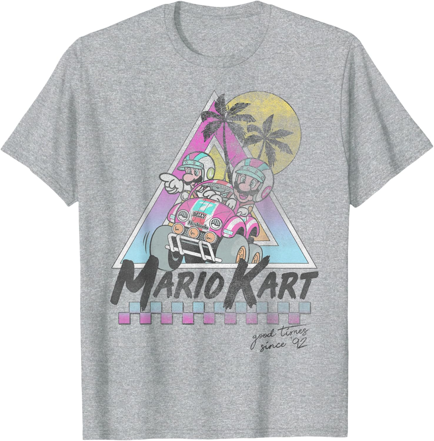 Vintage Mario Kart Mario and Luigi T-Shirt for Gamers Since 92 - 8