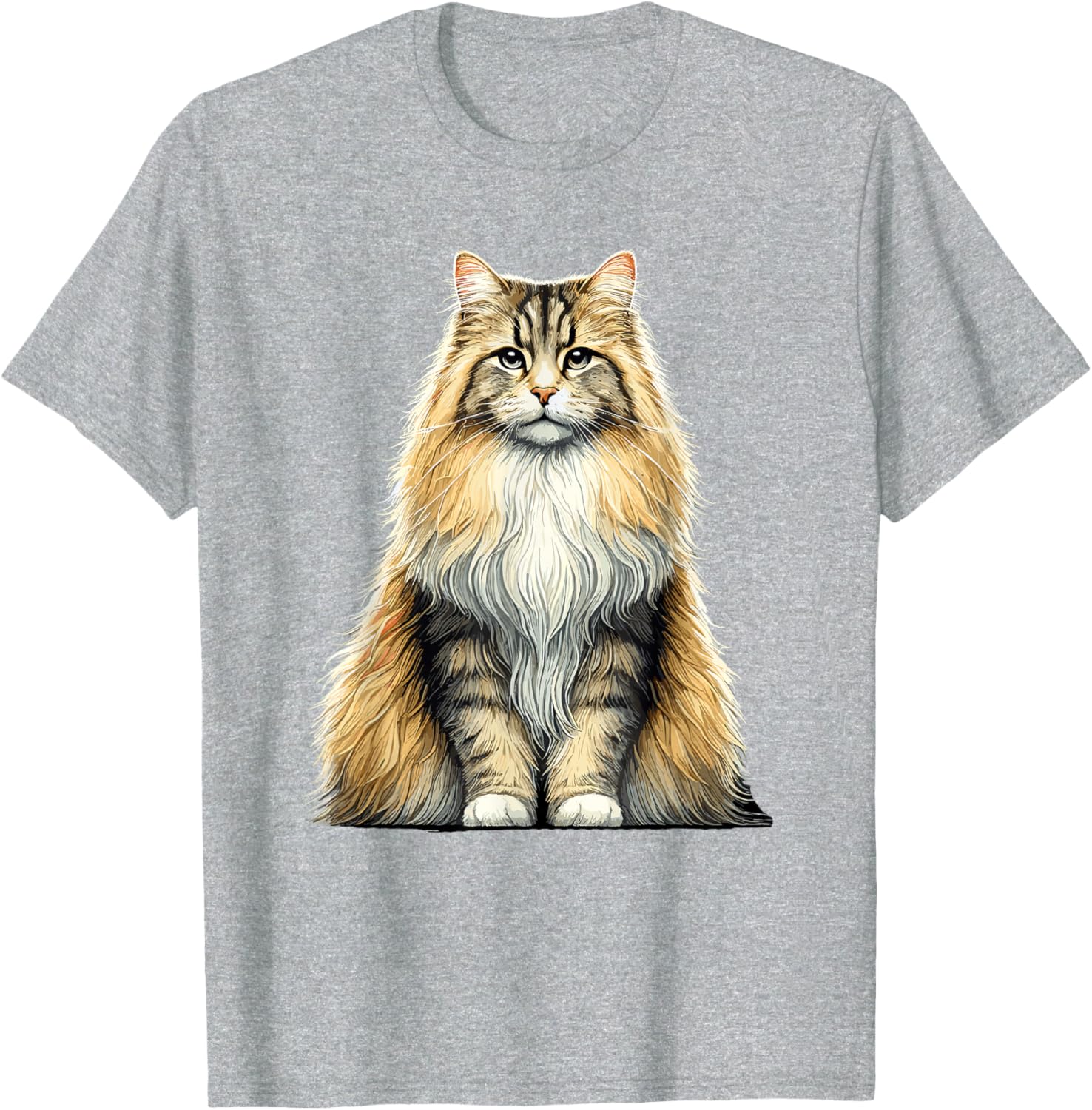 Norwegian Forest Cat T-Shirt for Cat Lovers - Cute and Comfy Design - 3